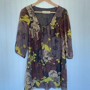 Graham + Spencer silk cotton floral print blouse